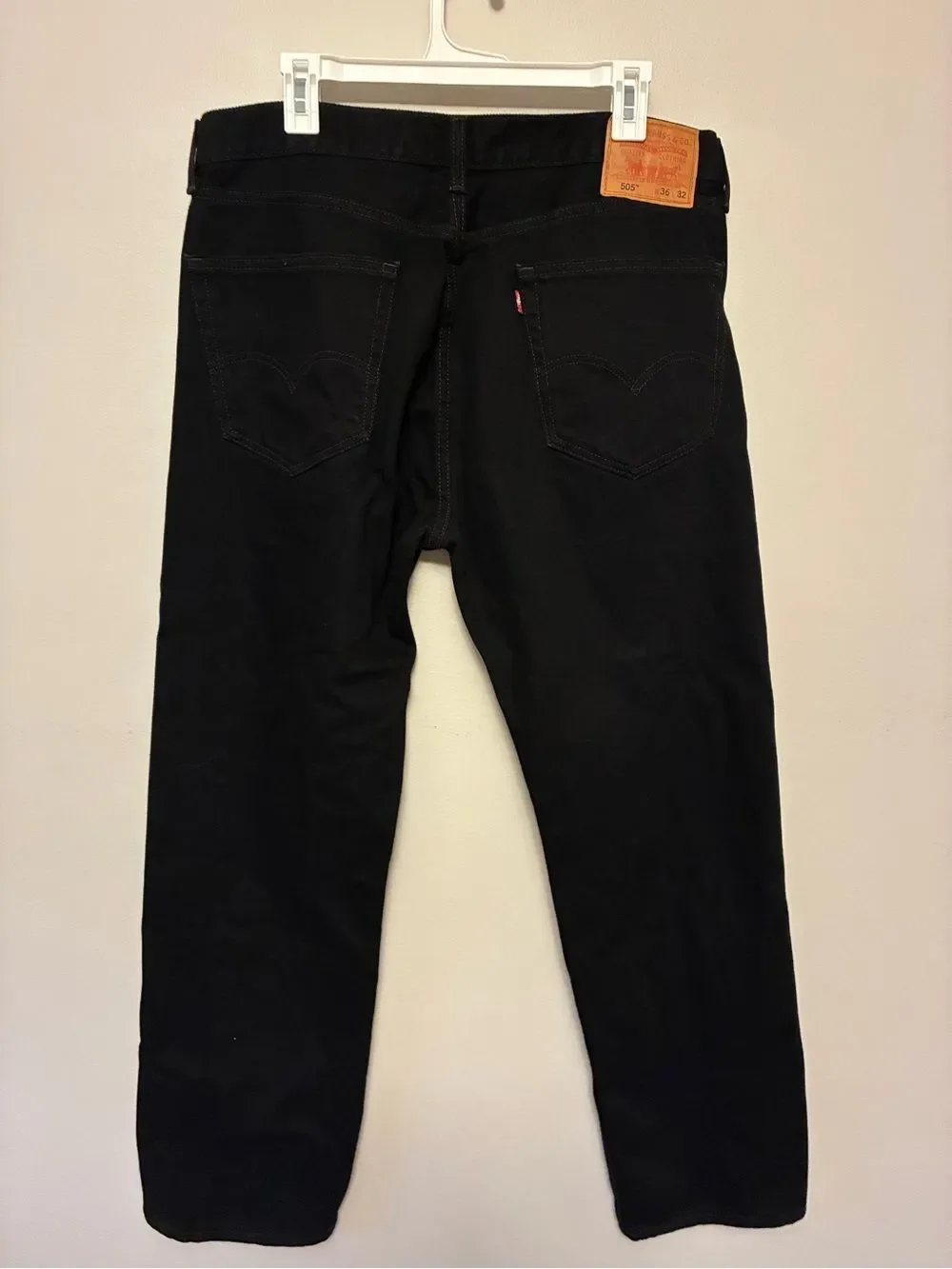 Vintage Y2K Levi’s 505 Men’s Black Jeans – 36x32 – 100% Cotton – Made in Mexico